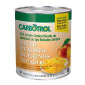 Carbotrol #10 Juice Packed Canned Fruit, Diced Peaches (1 -105oz Can)